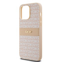 Pouzdro DKNY Leather Logo iPhone 14 Pro Max - růžová