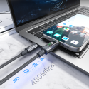 Kabel Choetech XCC-1068 PD 60W USB-C - USB-C s displejem 1,2 m - černý