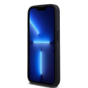 Pouzdro DKNY LEATHER MONO STRIPE pro iPhone 15 Pro - černé