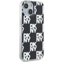 Kryt DKNY IML Checkered Mono Pattern iPhone 15 Plus / 14 Plus - black