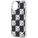 Kryt DKNY IML Checkered Mono Pattern iPhone 15 Plus / 14 Plus - black