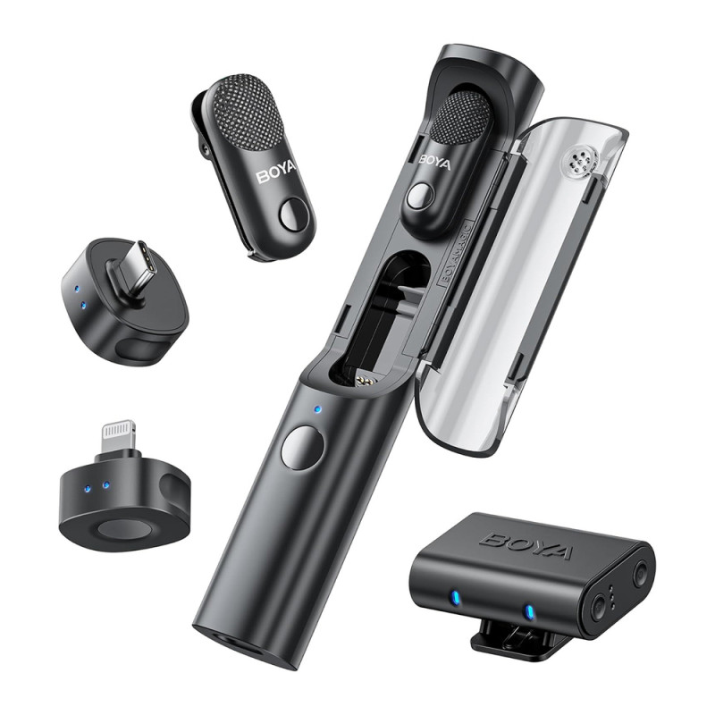 Mikrofon BOYA MAGIC-02 bezdrátový 2,4GHz USB-C - černý