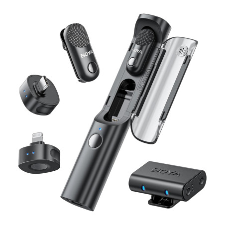 Mikrofon BOYA MAGIC-02 bezdrátový 2,4GHz USB-C - černý
