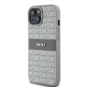 Pouzdro DKNY Leather Mono Stripe pro iPhone 15 Plus