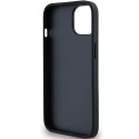 Kryt DKNY Leather Mono Stripe pro iPhone 15 Plus - černý