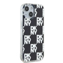 Kryt DKNY IML CHECKERED MONO pro iPhone 15/14/13 - černý