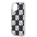Kryt DKNY IML CHECKERED MONO pro iPhone 15/14/13 - černý