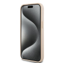 Kryt DKNY Leather Mono Stripe pro iPhone 15/14/13 - pink