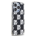 Kryt DKNY IML Checkered pro iPhone 15 Pro Max - černý