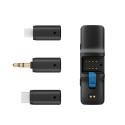 Mikrofony BOYA BOYALINK V2.0 bezdrátové 2,4GHz USB-C - černé