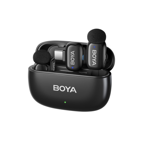 BOYA mini 2-02 wireless microphones 2.4GHz USB-C - black