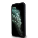 DKNY MagSafe kryt LEATHER MONOGRAM pro iPhone 11/XR – černý