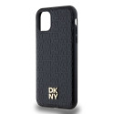DKNY MagSafe kryt LEATHER MONOGRAM pro iPhone 11/XR – černý