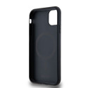 DKNY MagSafe kryt LEATHER MONOGRAM pro iPhone 11/XR – černý