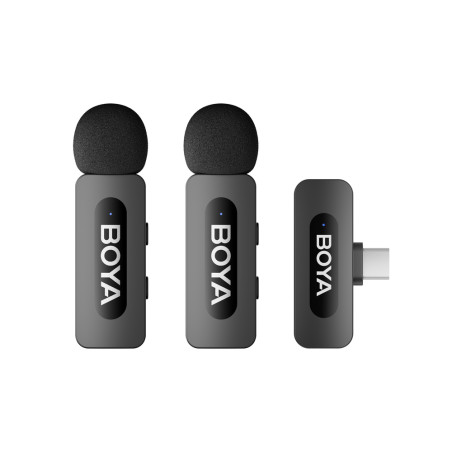 Mikrofony BOYA BY-V20 V2.0 bezdrátové 2,4GHz - černé