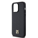Pouzdro DKNY Leather Pattern MagSafe iPhone 13 Pro/13 - černé