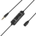 BOYA BY-M1S wired lavalier microphone - black