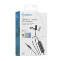 BOYA BY-M1S wired lavalier microphone - black
