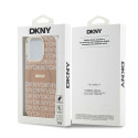 Kryt DKNY IML Mono & Stripe pro iPhone 14 Pro - růžová