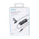 BOYA BY-M1 Pro II Wired Lavalier Microphone - Black