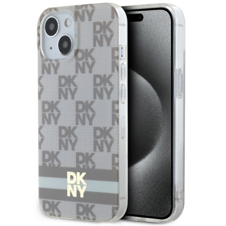 Kryt DKNY MagSafe IML pro iPhone 15/14/13 - beige