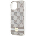 Kryt DKNY MagSafe IML pro iPhone 15/14/13 - beige