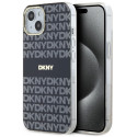 Kryt DKNY IML Mono & Stripe pro iPhone 15/14/13 - černý