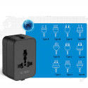 Tech-Protect TA300 Travel Adapter EU / UK / AU - Black