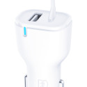 3mk Car Charger 20W PD3.0 QC 3.0 USB 1A1C - White