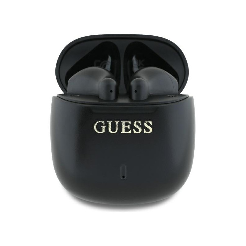 Guess Printed Classic Logo Bluetooth Wireless Headphones - Black
