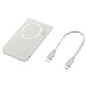 Samsung EB-U2500XJEGWW 25W Qi2 5000 mAh USB-C Power Bank with USB-C Cable - MagSafe Compatible USB-C - Gray