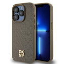 Kryt DKNY Leather Pattern Metal Logo pro iPhone 14 Pro Max
