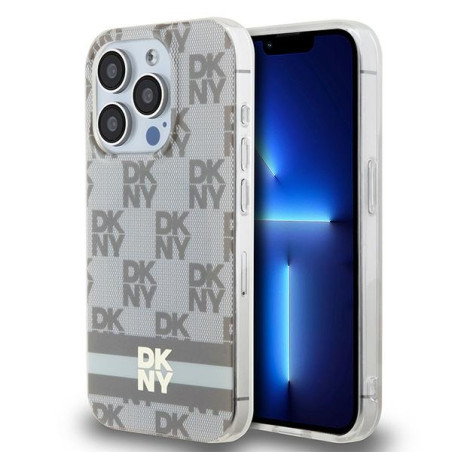 Pouzdro DKNY IML pro iPhone 15 Pro - béžová