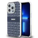 Kryt DKNY IML Mono & Stripe pro iPhone 15 Pro - modrý