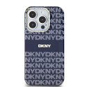 Kryt DKNY IML Mono & Stripe pro iPhone 15 Pro - modrý
