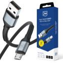 3mk Hyper Cable N-SERIES USB-A / MicroUSB 50cm QC 3.0 5V/2A 10W - black
