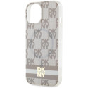 Kryt DKNY MagSafe pro iPhone 15 Plus / 14 Plus - béžový