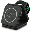 Ładowarka indukcyjna Guess 4G 3w1 15W MagSafe - czarna