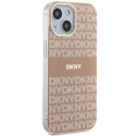 Kryt DKNY IML Mono & Stripe pro iPhone 15/14 Plus - růžová