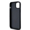 Kryt DKNY MagSafe Leather Monogram pro iPhone 15 Plus/14 Plus – čer