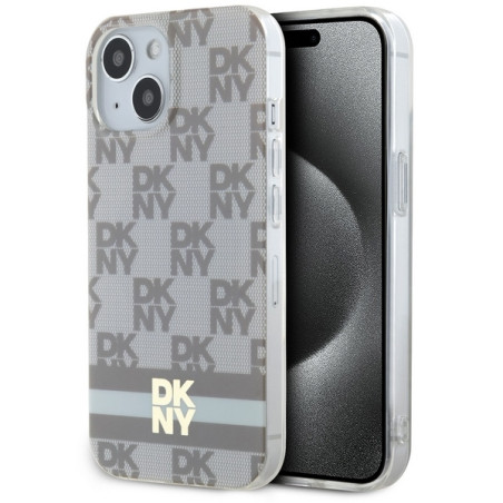 Kryt DKNY MagSafe IML pro iPhone 15/14/13 – béžová
