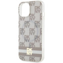 Kryt DKNY MagSafe IML pro iPhone 15/14/13 – béžová