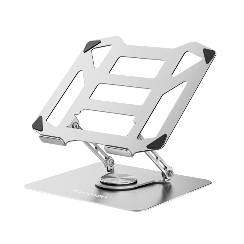 Stojánek Wozinsky WDCX-X19-AB HardStand 360° otočný pro notebook a tablet - stříbrný