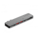 LINQ LQ48012 PRO TB MacBook USB-C hub 7v2 (HDMI, 2x USB-C, 2x USB, SD/MicroSD), Space Grey