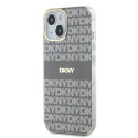 Kryt DKNY IML Mono & Stripe pro iPhone 15 / 14 / 13 - beige