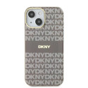 Kryt DKNY IML Mono & Stripe pro iPhone 15 / 14 / 13 - beige