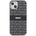 Kryt DKNY IML Mono & Stripe MagSafe pro iPhone 15/14/13 - černý