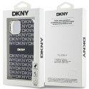 Kryt DKNY IML Mono & Stripe MagSafe pro iPhone 15/14/13 - černý