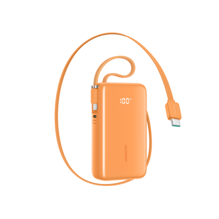 Powerbanka Joyroom JR-PR2L 35W 10000mAh s vestavěným kabelem USB-C - oranžová