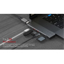 LINQ LQ48012 PRO TB MacBook USB-C hub 7v2 (HDMI, 2x USB-C, 2x USB, SD/MicroSD), Space Grey